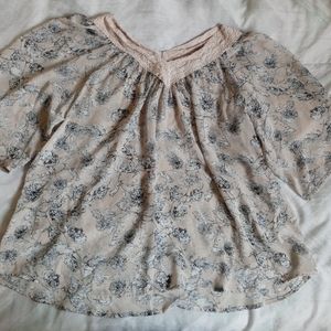 Daniel Rainn Sheer Floral Top